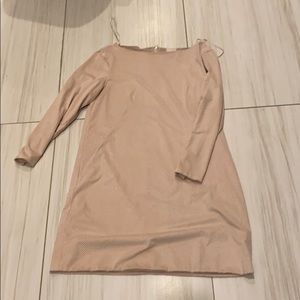 Hm faux leather suede tunic dress